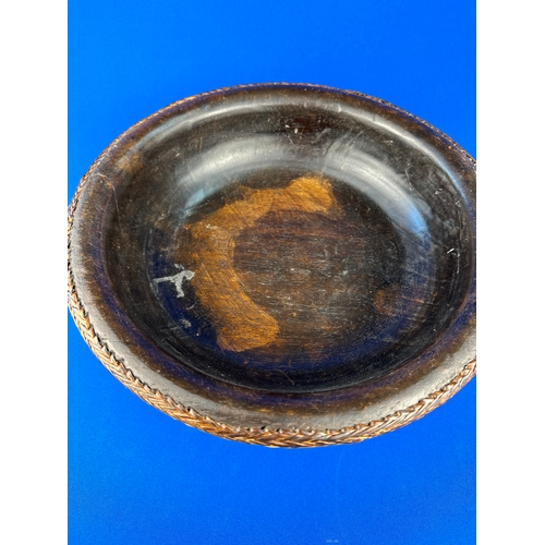 379 - Vintage Hand Made Wooden Bowl