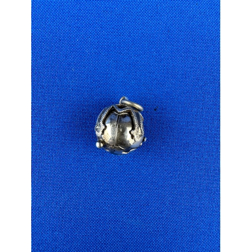 11 - Sterling Silver Masonic Orb Pendant. 7.47g