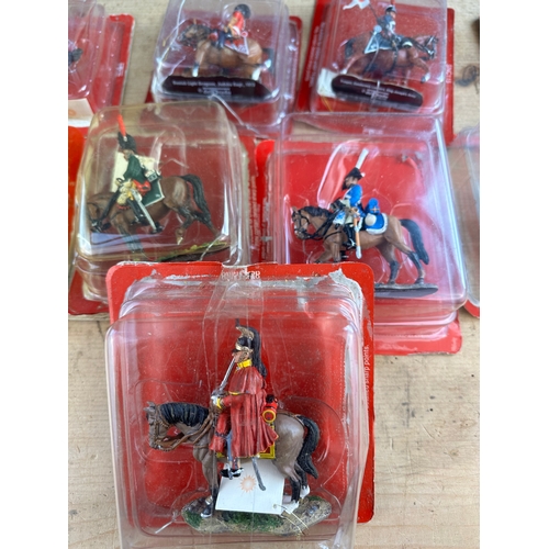 57 - Nine Del Prado Mounted Figures