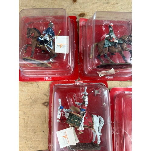 58 - Ten Del Prado Mounted Figures