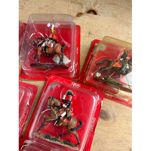 58 - Ten Del Prado Mounted Figures