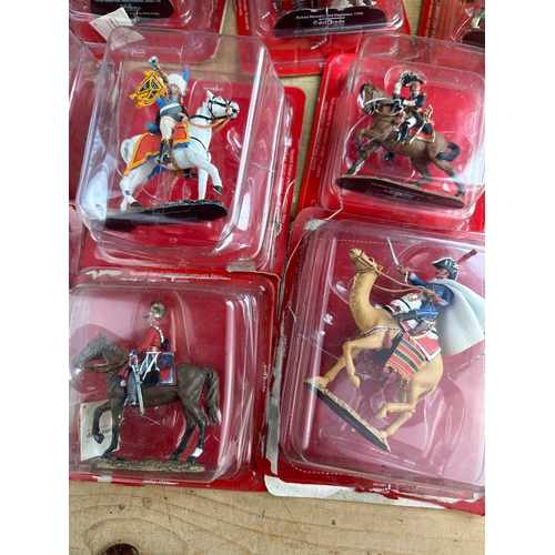 58 - Ten Del Prado Mounted Figures