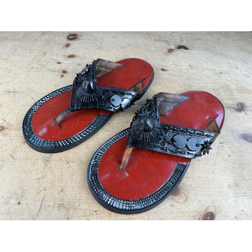 276 - Ahenema - Traditional Ghanaian Slippers (size 10)