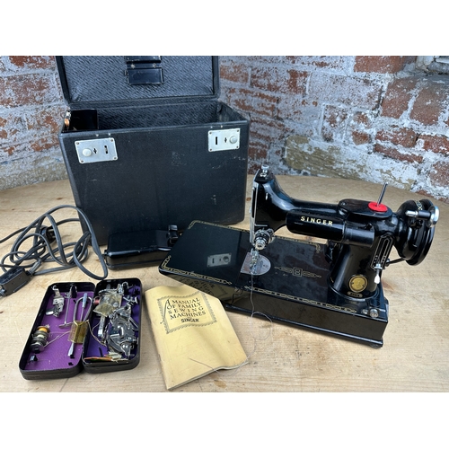 282 - Singer Portable Sewing Machine Model 221k