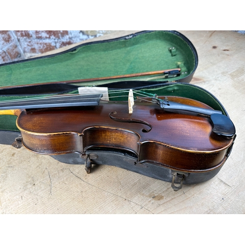 107 - Antique Violin Bearing the Label Nicolaus Amatus Cremone Hieronymi Filii Fecit. An 1651