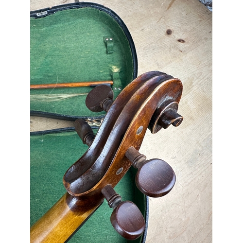 107 - Antique Violin Bearing the Label Nicolaus Amatus Cremone Hieronymi Filii Fecit. An 1651