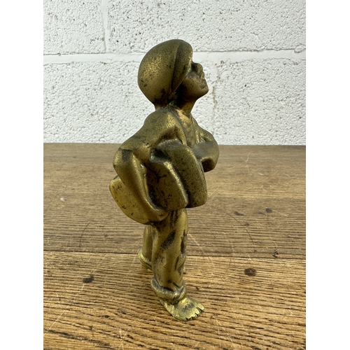 139 - Qualcast 'Speshul' Type Barefoot Paperboy in Brass