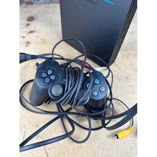 370 - Sony PS2 with Controller - Working