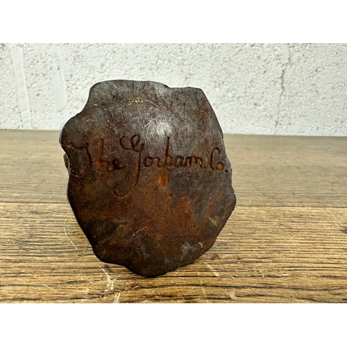 125 - Crocker Bros. Donaghmore Cast Iron Atlas Paper Weight by The Gorham Co.