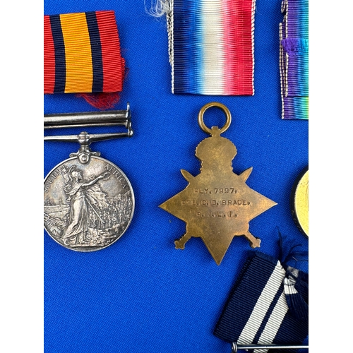 33 - Group Of Medals inc. DSM, Belonging to R.M.L.I. Private C.D.Brace PLY. 7997 to Include: Boer War Med... 