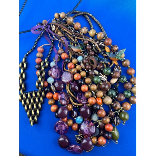 43 - Quantity of Vintage Bead Necklaces