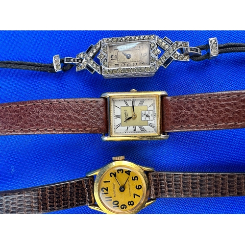 34 - Three Vintage Ladies Watches inc Accurist - a/f