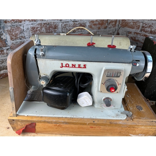 193 - Two Vintage Jones Sewing Machines