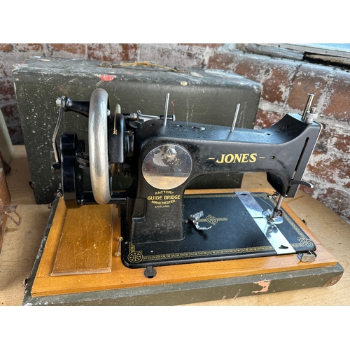 193 - Two Vintage Jones Sewing Machines