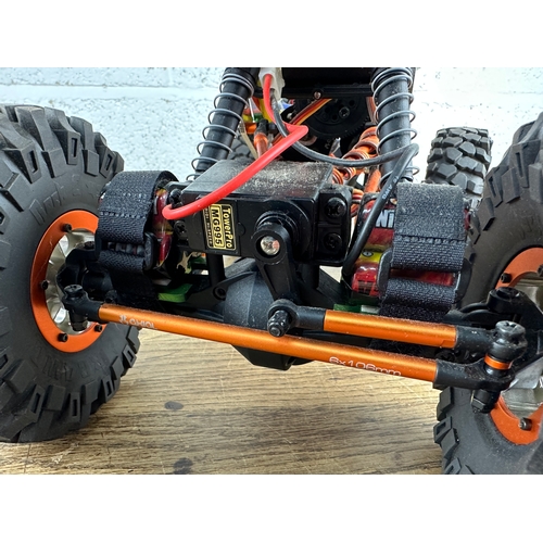 90 - Axial AX10 Scorpion Modified Rock Crawler AC Car fitted with Novak Brushless Crawler Speed Controlle... 