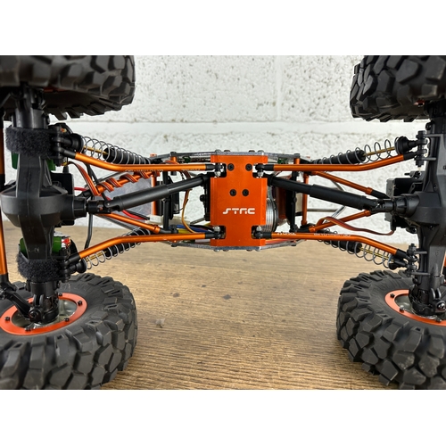 90 - Axial AX10 Scorpion Modified Rock Crawler AC Car fitted with Novak Brushless Crawler Speed Controlle... 