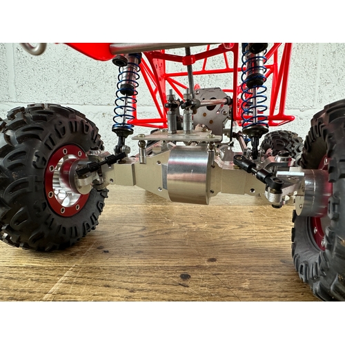 91 - Full Tubular Radio Control Rock Crawler Rolling Chassis Featuring Billet Aluminium Axles, Billet Tra... 