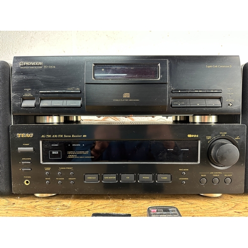 190 - Hi-Fi Separates and Speakers to include: Pioneer PD-904 Compact Disc Player, Teac AG-790 Stereo Rece... 