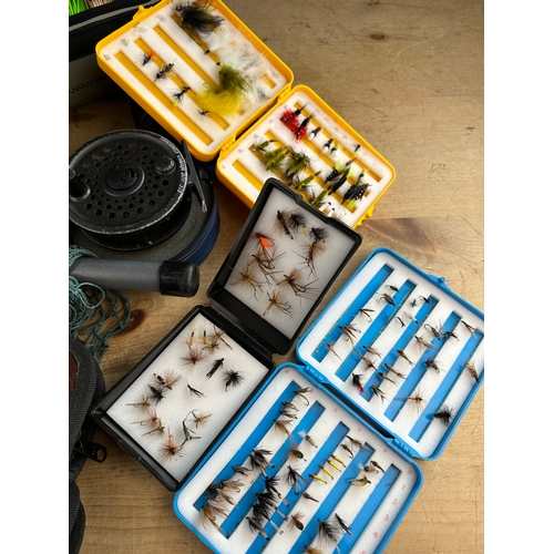 375 - Fly Fishing Tackle inc. Shakespeare Travel Rods & Leeda Dragonfly Concept Disc Reel