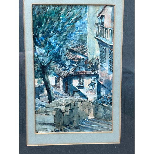 362 - Two Watercolours by Ellis Shaw 'Italian Scenes