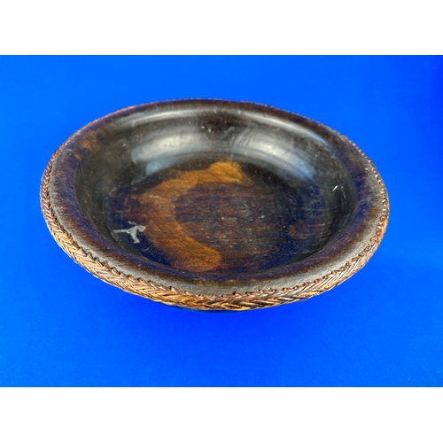 297 - Vintage Hand Made Wooden Bowl