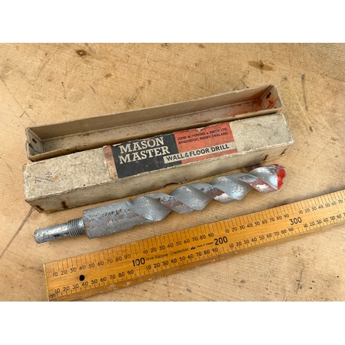 189 - Vintage Mason Master Wall & Floor Drill Bit by John M. Perkins & Smith Ltd