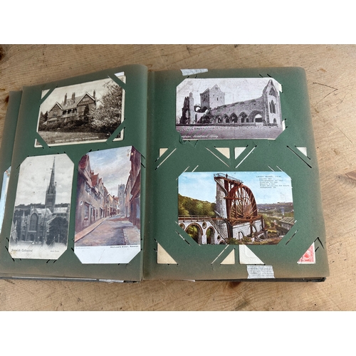 131 - Postcard Album Containing Antique & Later Postcards