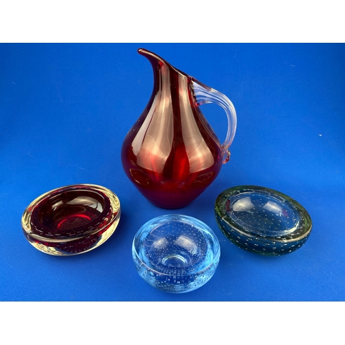 159 - Mid Century Art Glass Items including Whitefriars