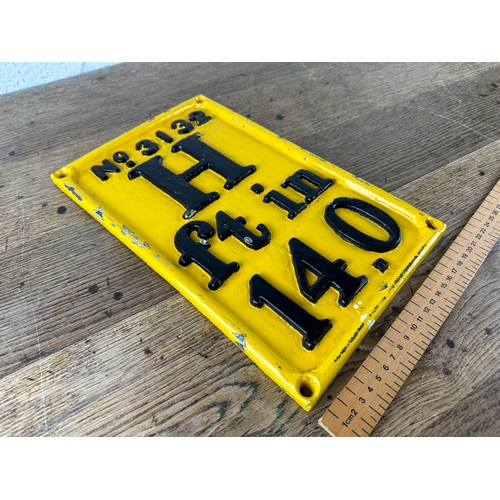 202 - Cast Iron Fire Hydrant Sign