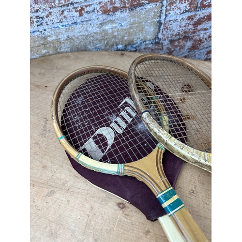 113 - Four Vintage Tennis Rackets