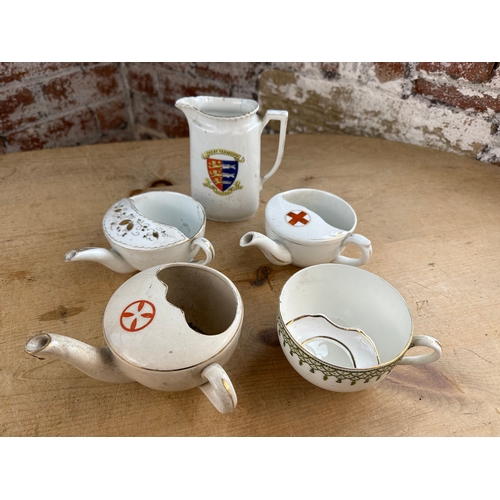 172 - Three Invalid Cups & Moustache Cup