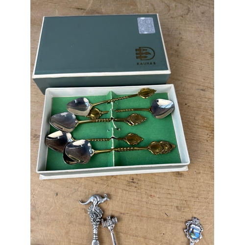 89 - Souvenir & Collectible Spoons including 800 Silver.