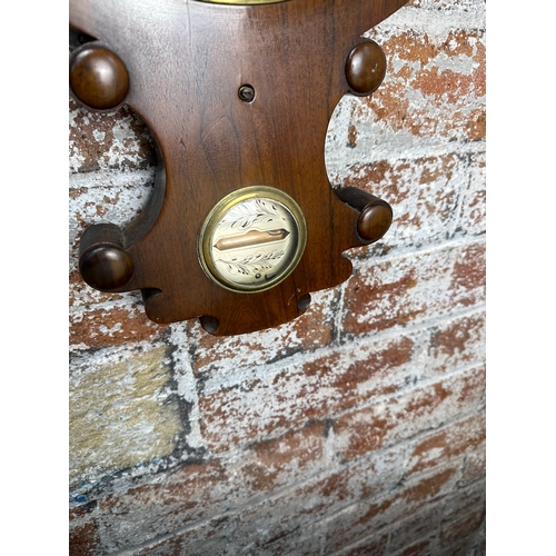 85 - Antique Ronchetti Manchester, Mercury Wheel Barometer