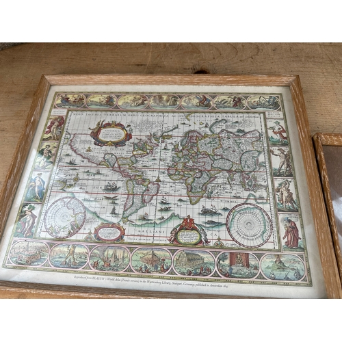 102 - Vintage Style Map & William Penn Deed to Pennsylvania 1681.