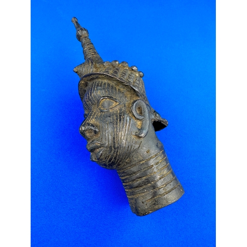 103 - Benin Bronze Head of Oni, after Ife, Nigeria.
