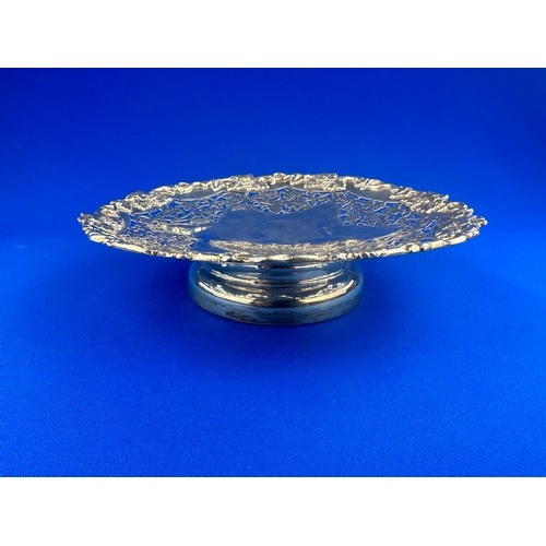 17 - Stower & Wragg Hall Marked Silver Footed Dish, 469g Sheffield 1947