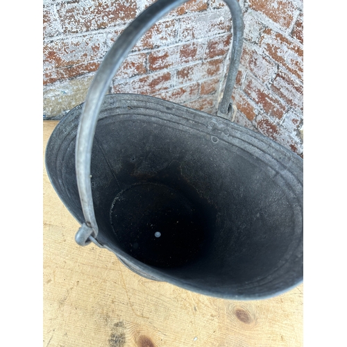 361 - Galvanised Coal Bucket