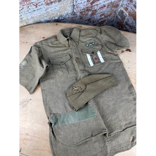 81 - Vintage Boy Scout Uniform with Badges