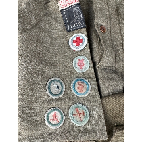 81 - Vintage Boy Scout Uniform with Badges
