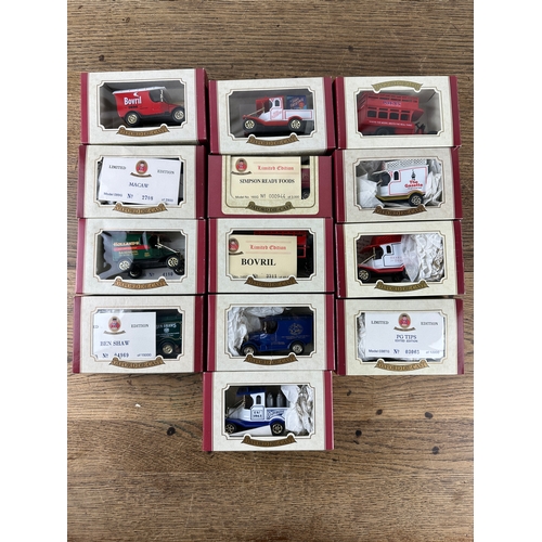 61 - 13 Oxford Diecast Limited Edition Collectable Advertising Vehicles