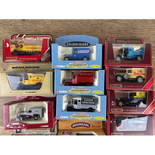 63 - 15 Matchbox Models of Yesteryear and Corgi Motoring Memories Collectable Vehicles