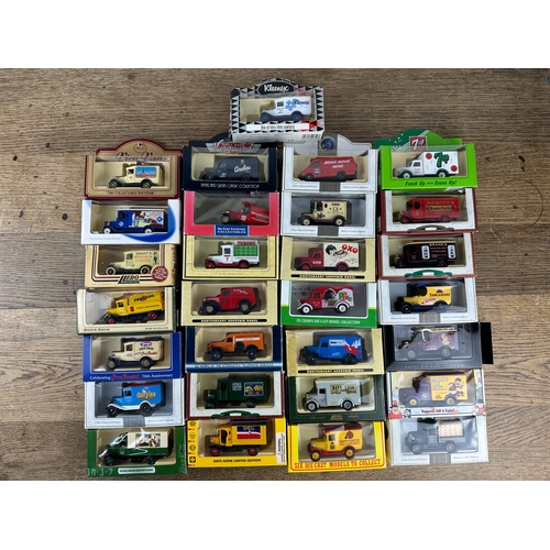 66 - 29 Lledo Collectable Advertising and Promotional Vehicles inc Ford Transit etc.