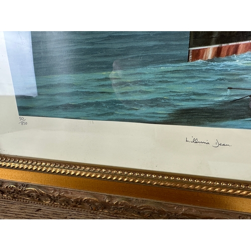 286 - 'Salvation' Artist Signed Limited Print of Carpathia Rescuing Survivors of the Titanic Disaster - Si... 