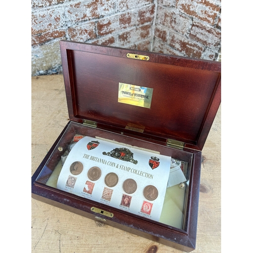 143 - Small Box of Items including Coins & Watches - a/f