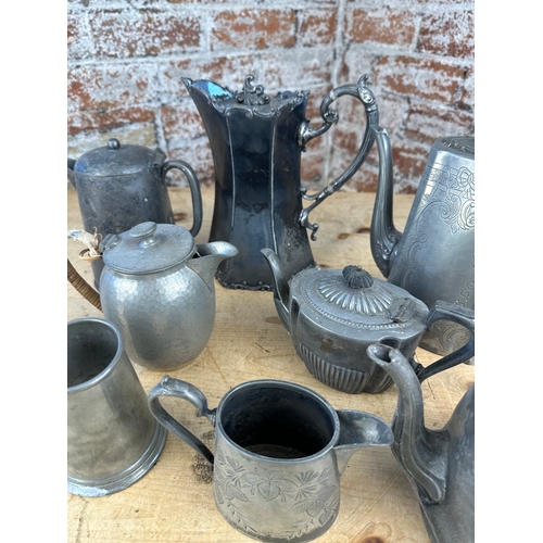 83 - Group of Antique Pewter Items