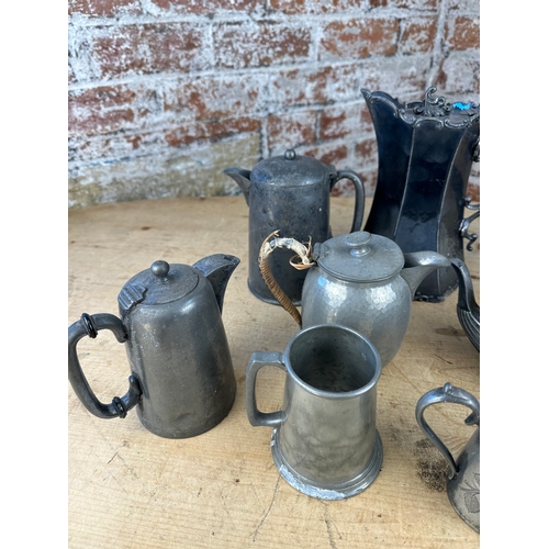 83 - Group of Antique Pewter Items