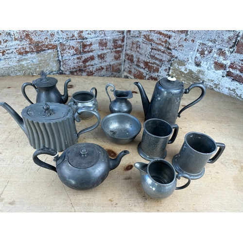 84 - Group of Antique Pewter Items