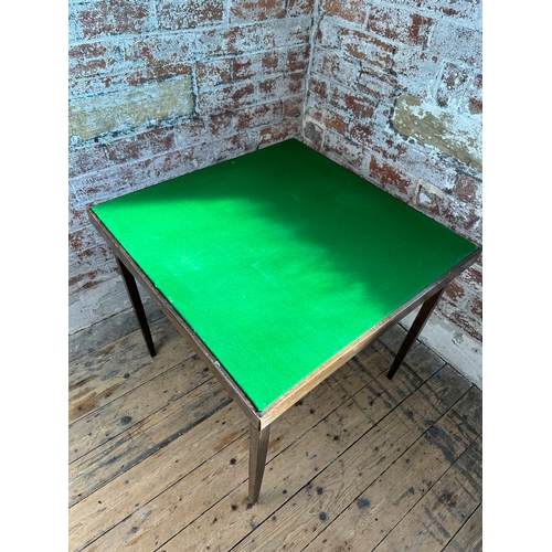 393 - Vintage Card Table with New Baize