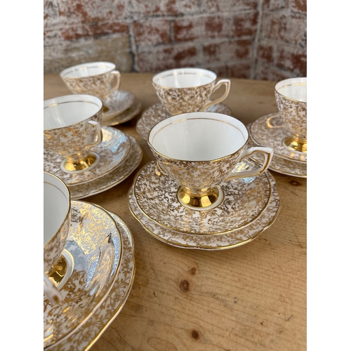 164 - Set of Six Cup, Saucer & Plate Trios
