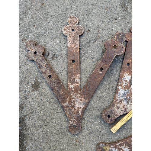 269 - 3 Large Cast Iron, Door, Wall or Rafter Truss Bracing